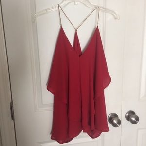 Deep V neck blouse Charlotte Russe